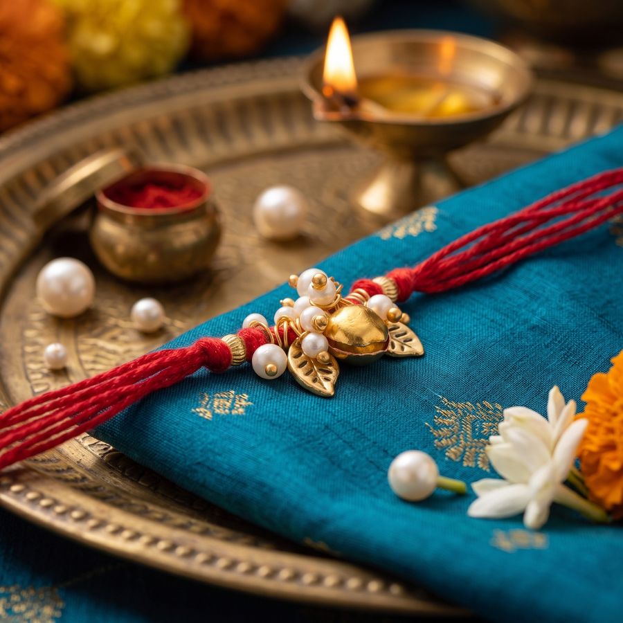 Pearl Bell Designer Rakhi