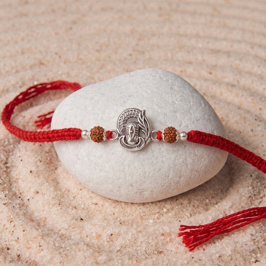 925 Silver Shivling Rakhi