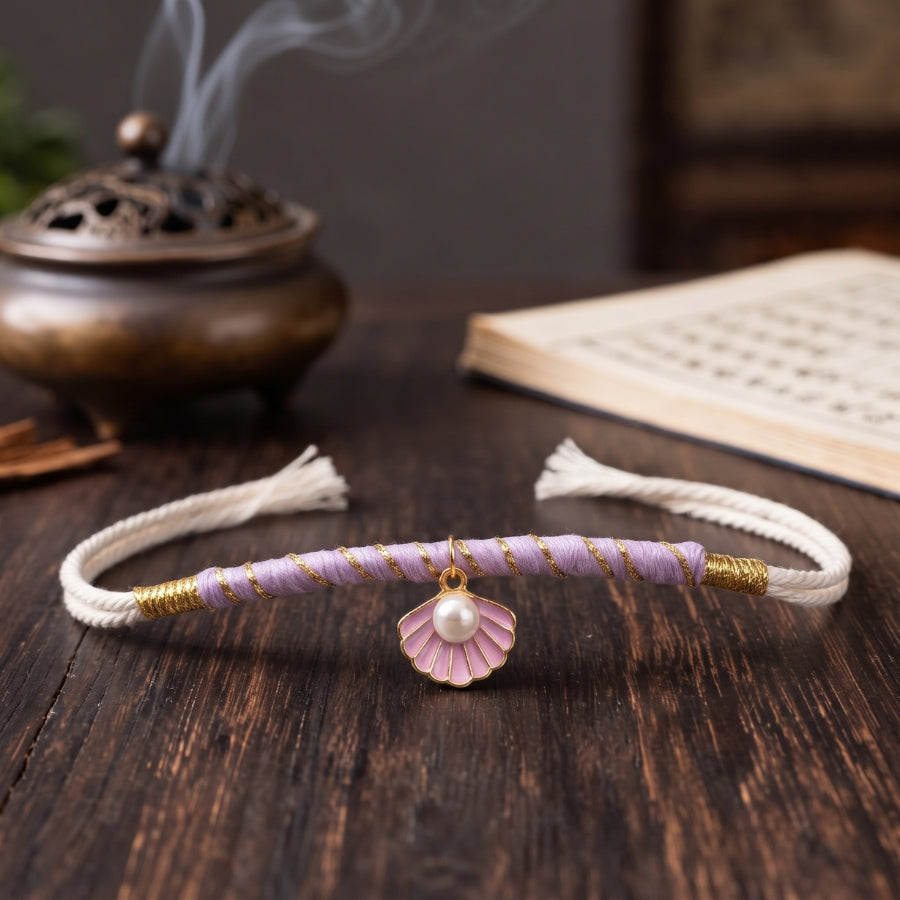 Pearl Seashell Rakhi