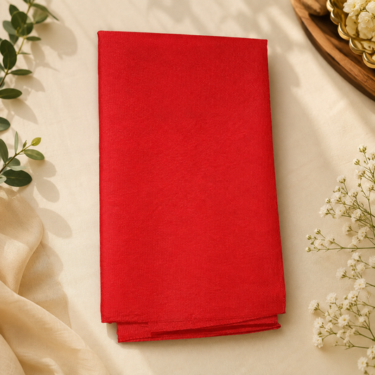 Red Puja Chunri - Ganpati Vastra Cloth