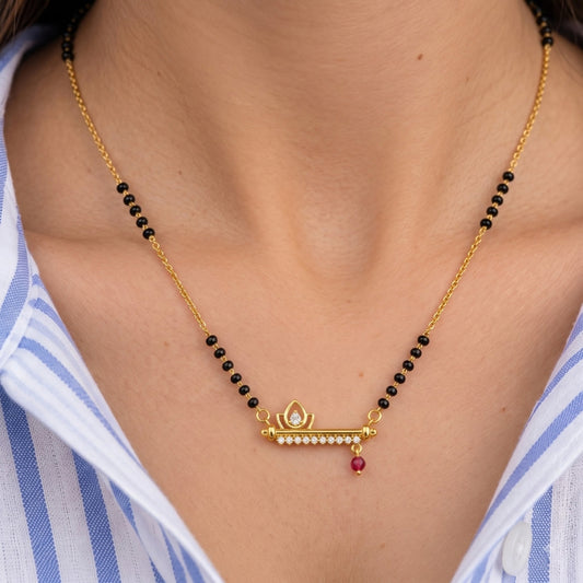 Padmavati Ruby Drop Mangalsutra