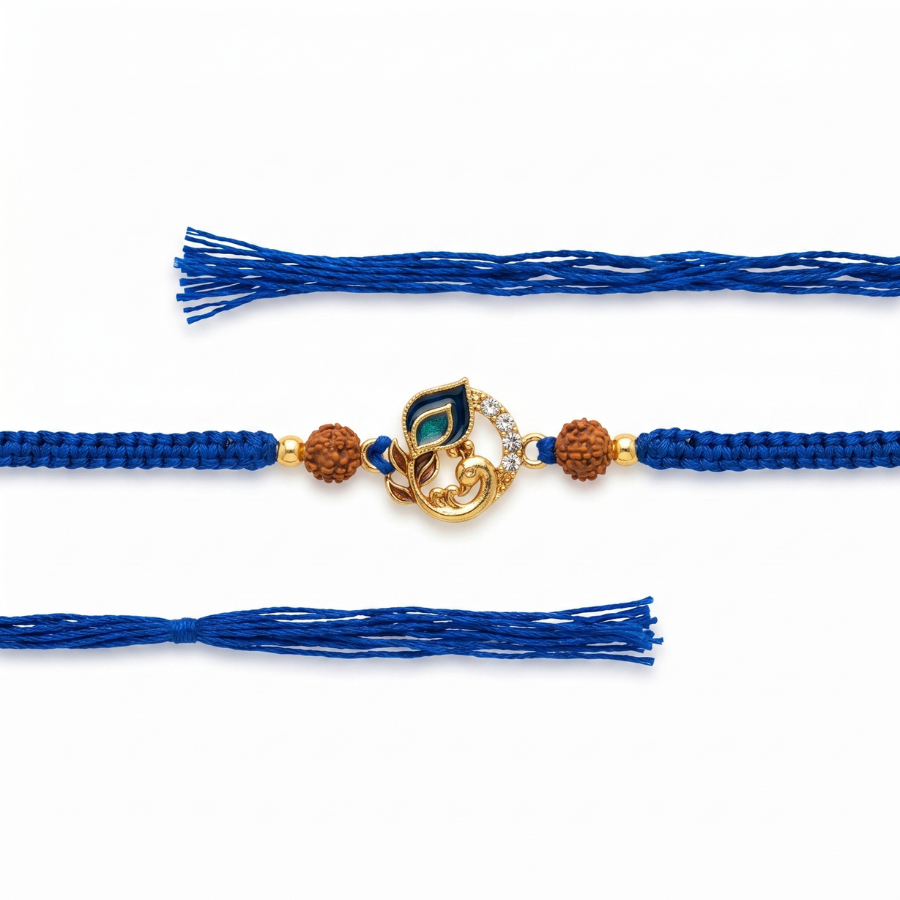 Peacock Aura Rakhi