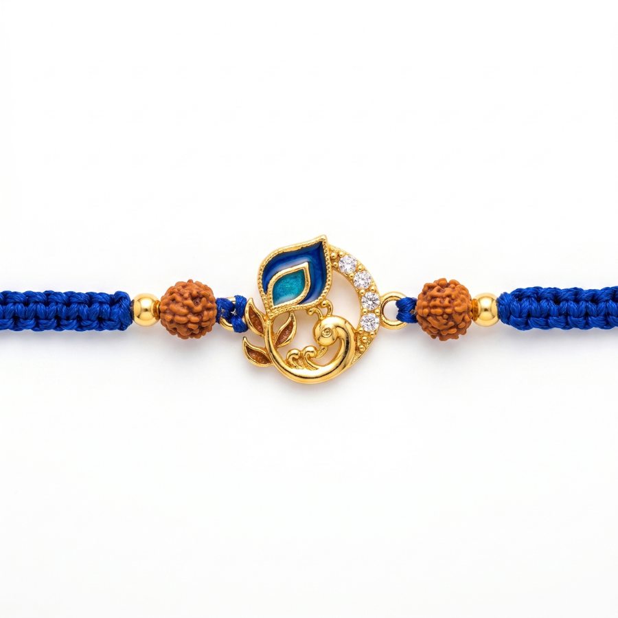 Peacock Aura Rakhi