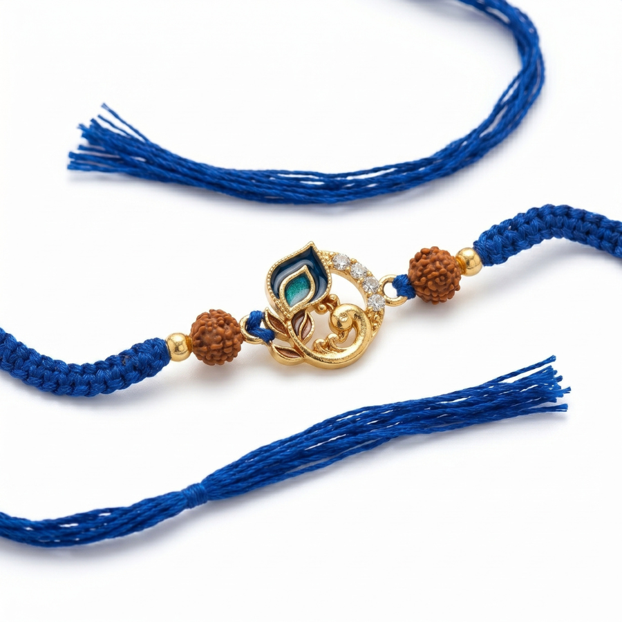 Peacock Aura Rakhi