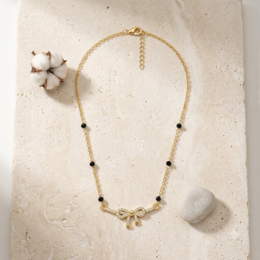 Mihika Ribbon Bow Mangalsutra