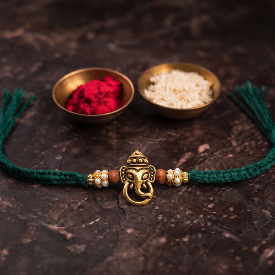 Ganesh Pearl Rakhi