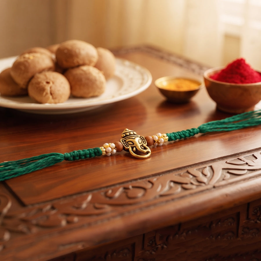 Ganesh Pearl Rakhi