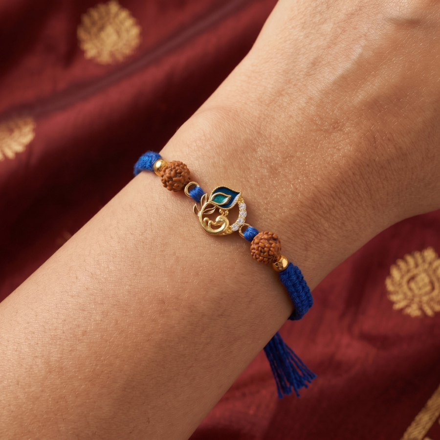 Peacock Aura Rakhi