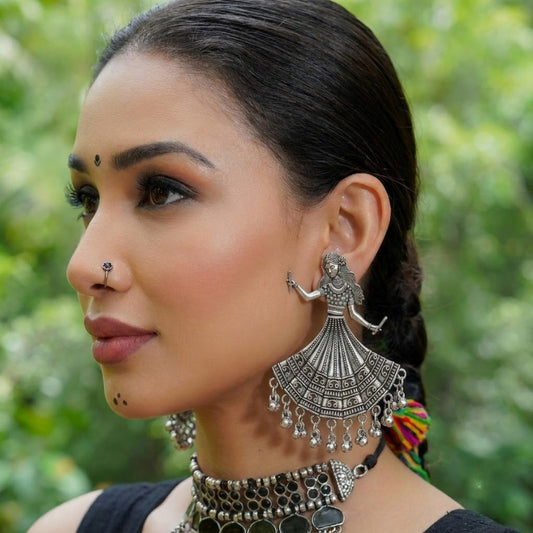 Garba Rani Dandiya Ghughri Earrings