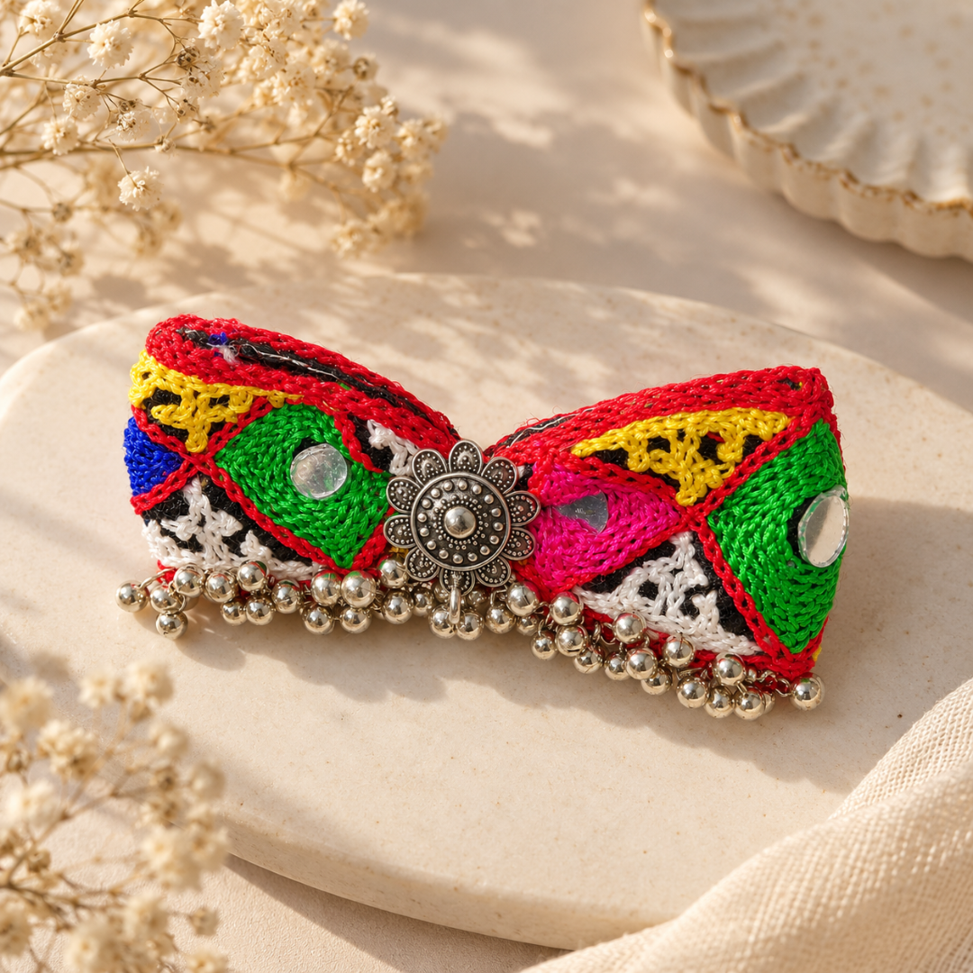 Navrang Abhla Ghughri Bow Hair Clip - image 2