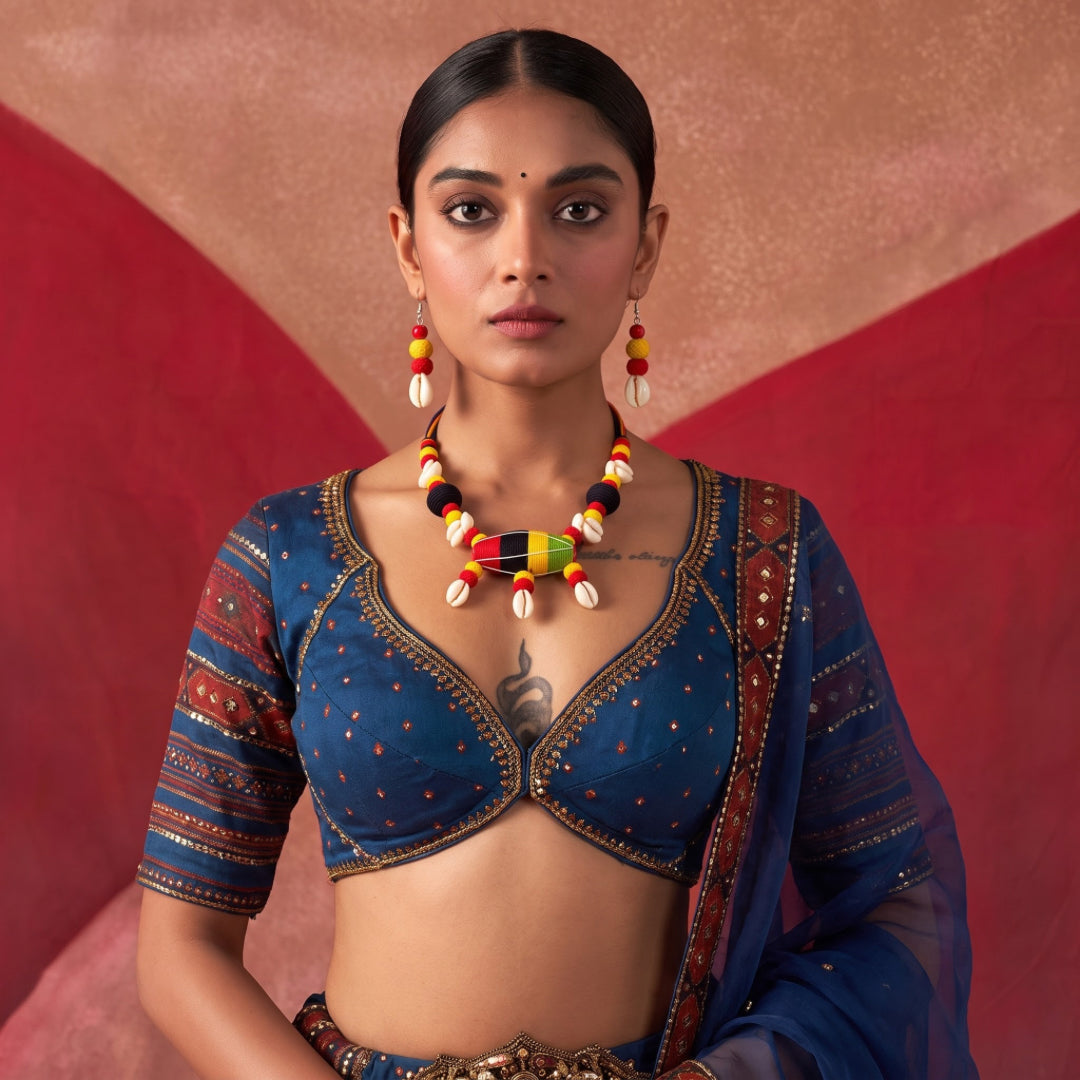 Rang Kodi Dori Festive Necklace Set