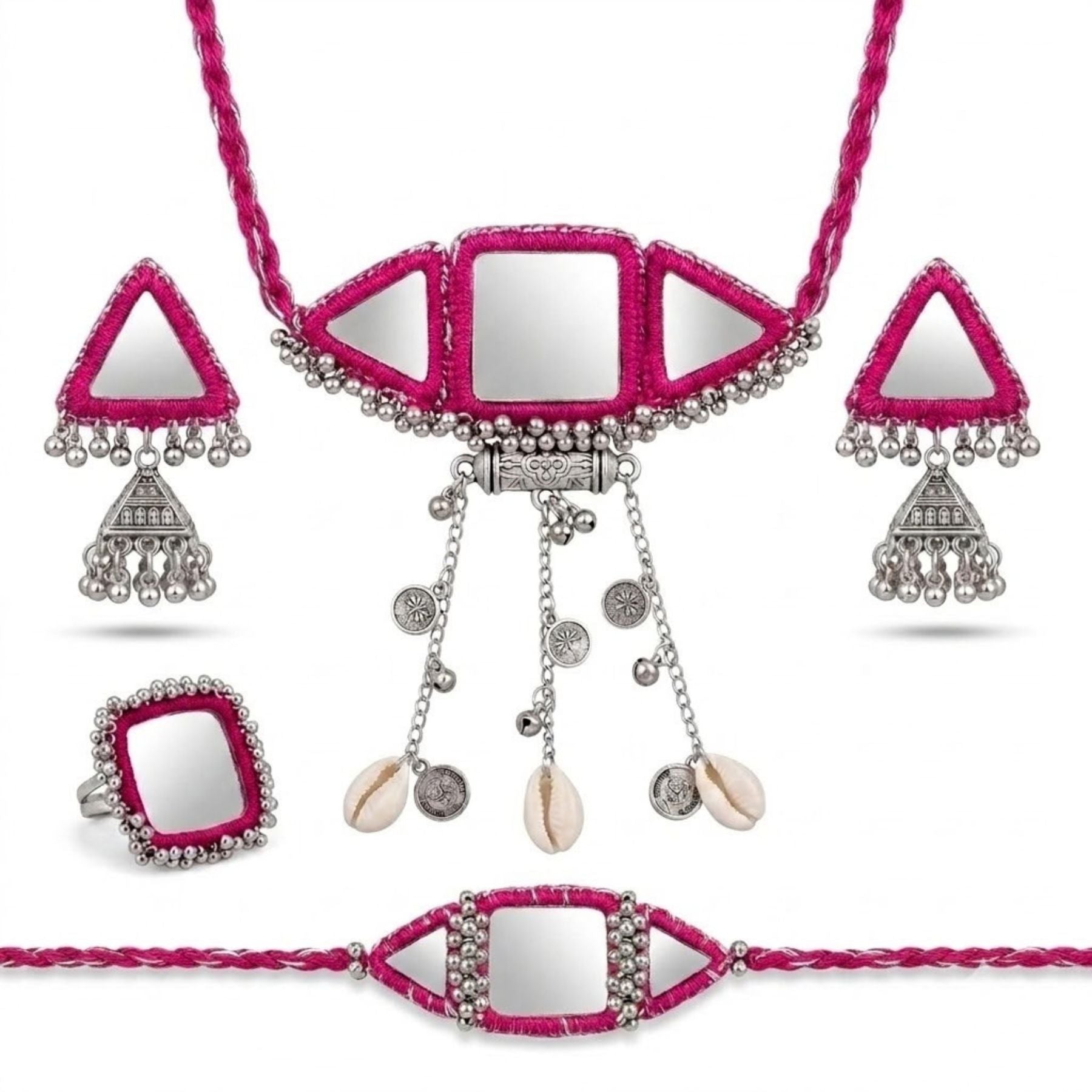 Rani Abhla Navratri Jewellery Combo Set