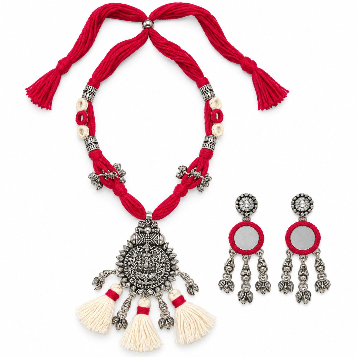 Rani Devi Latkan Tassel Necklace Set
