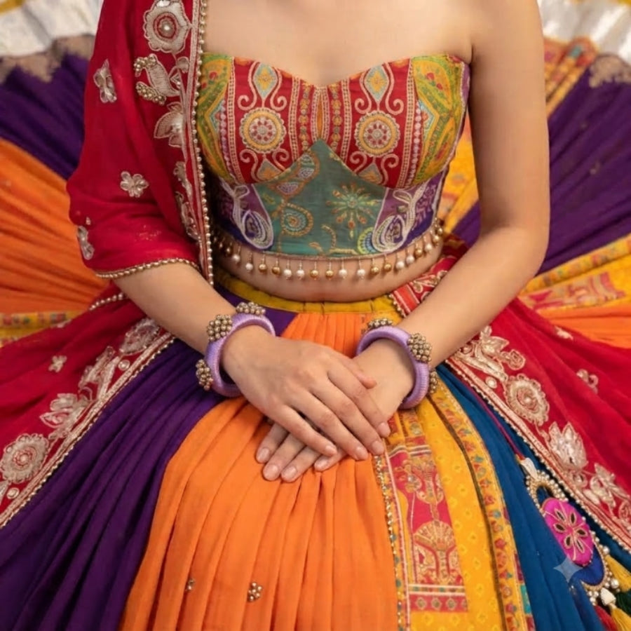 Jamuni Ghughri Thread Bangle Set