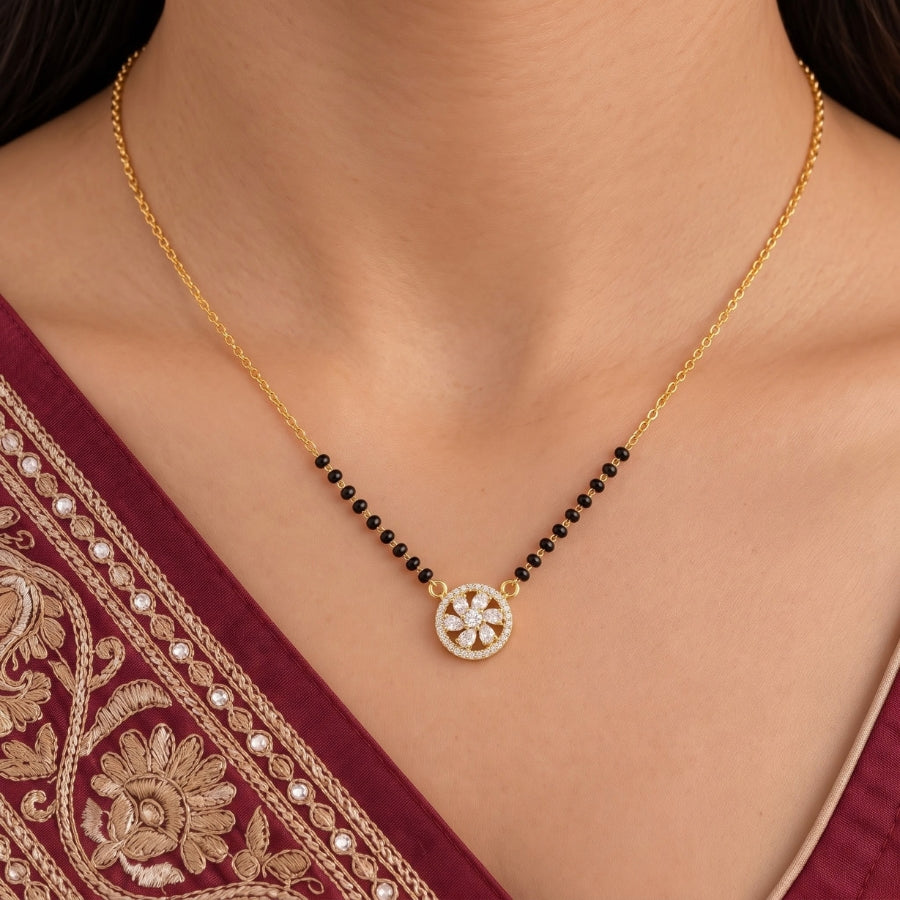 Pushpa Chakra Mangalsutra