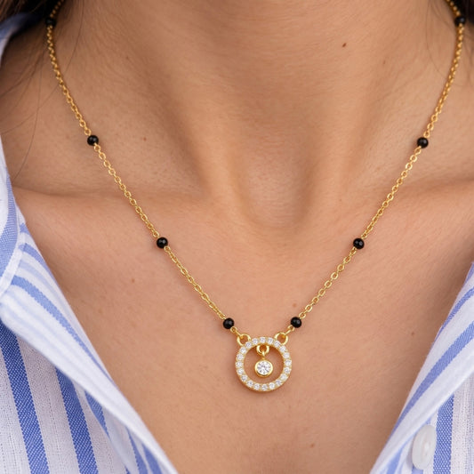 Bindiya Halo Drop Mangalsutra