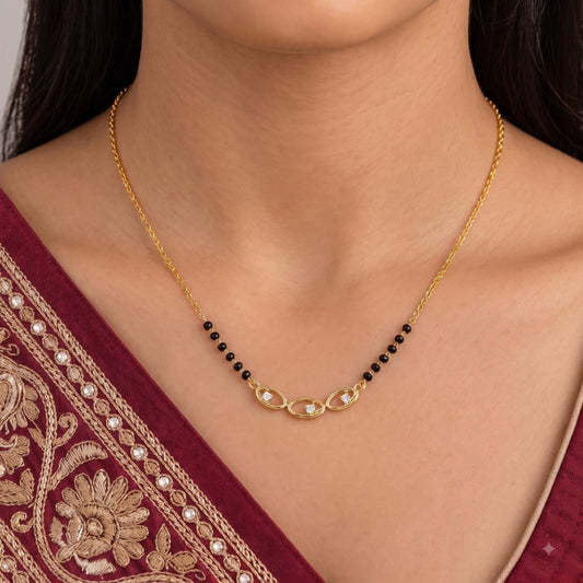 Trinayani Oval Mangalsutra